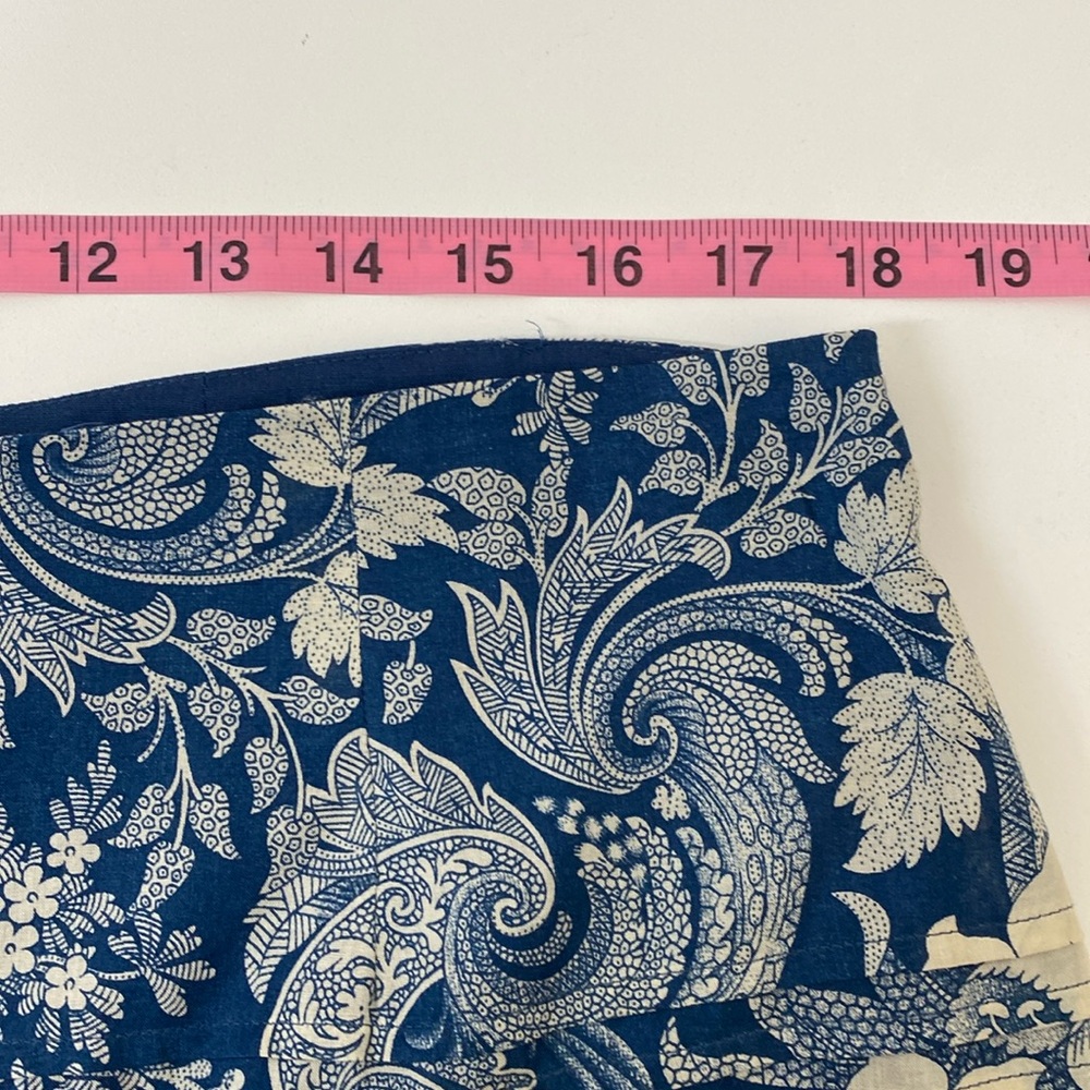 Chaps Cotton Floral Tiered Mini Skirt Size 14 - Picture 2 of 5